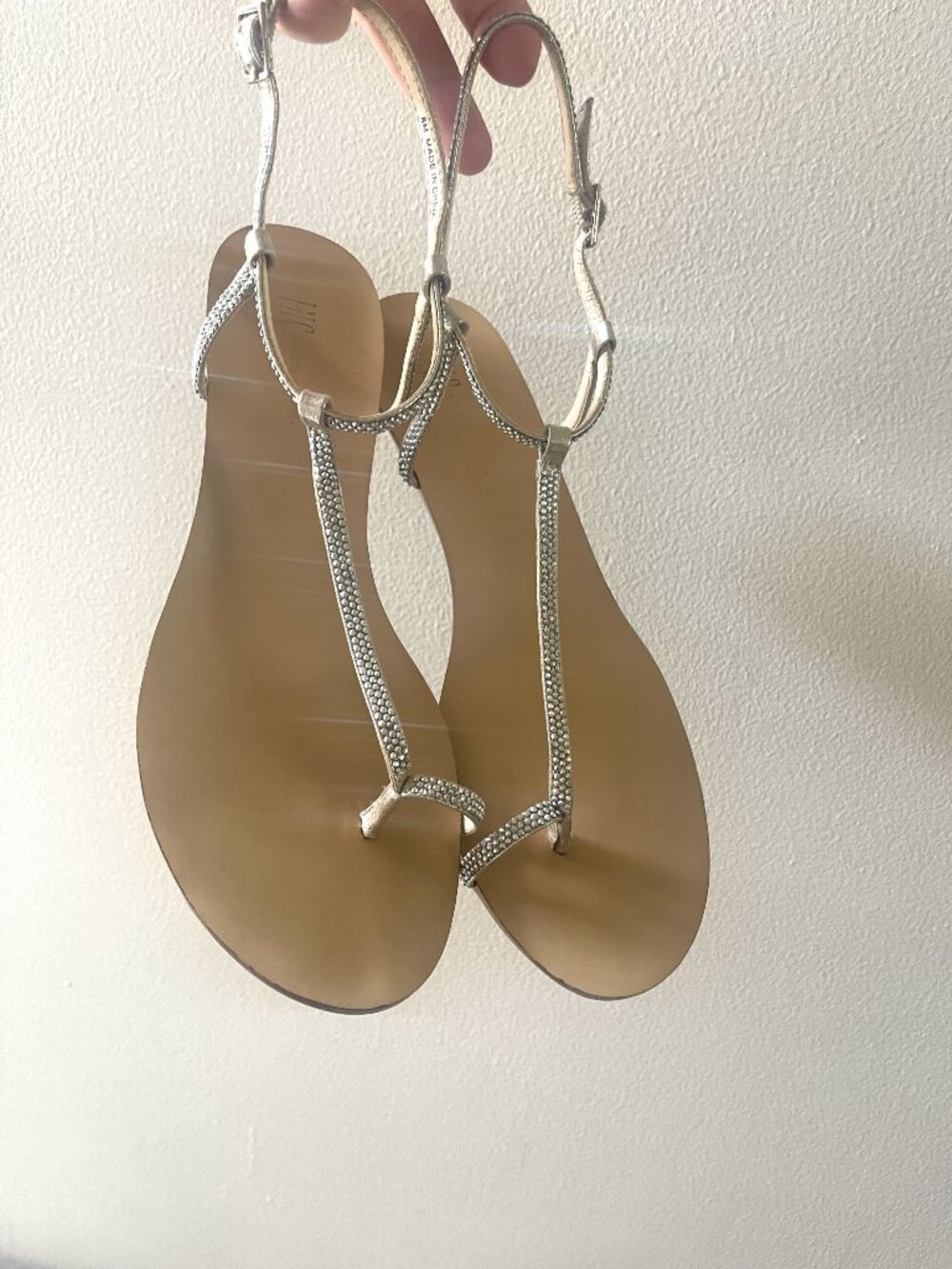 New INC International Jeweled Sandals - Size 8